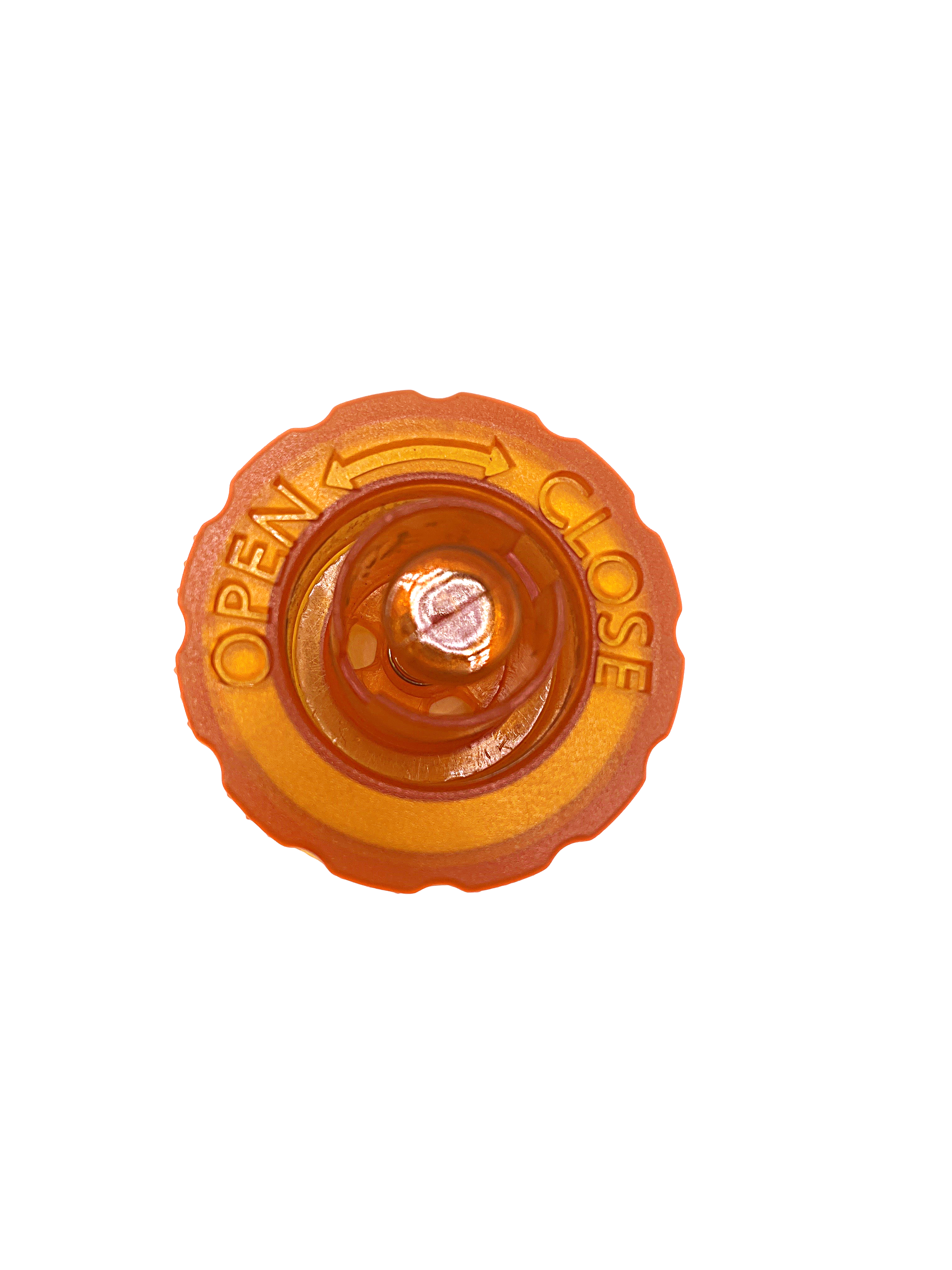 Orange Bottle Lid Assembly